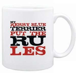    New  My Kerry Blue Terrier Put The Rules  Mug Dog