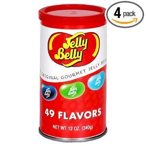 Jelly Belly Beananza, 49 Flavors, 12 Ounce Can (Pack of 4)  