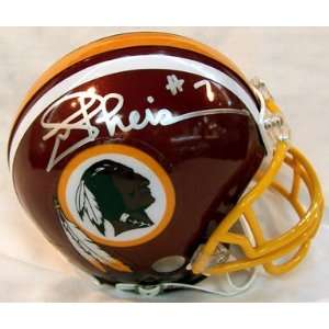  Joe Theismann Autographed Mini Helmet   Replica: Sports 