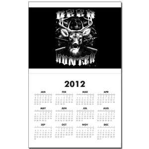  Calendar Print w Current Year Deer Hunter Buck Rack and 