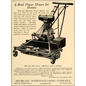  1926 Ad Milbradt Manufacturing Company Lawn Mower Home 