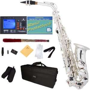   Saxophone with Tuner, Case, Mouthpiece, 10 Reeds and More Musical