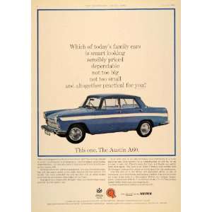 1964 Ad Austin A60 Blue British Car Automobile BMC   Original Print Ad