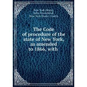   . John Townshend, New York (State). Courts New York (State) Books