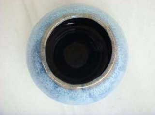 Kim Shearer Dragonfly Pottery Vase Modern Style Blue  
