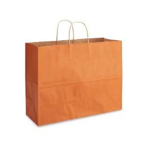   12 Vogue Orange Tinted Paper Shopping Bags