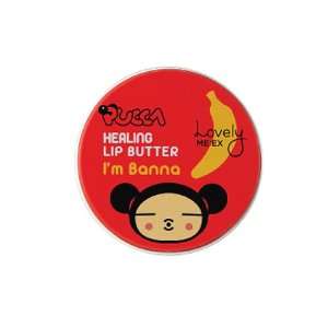  [The Face Shop] Lovely Pucca Healing Lip Butter Banna 14g 
