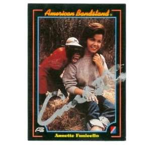 Annette Funicello autographed trading card American Bandstand (poor 
