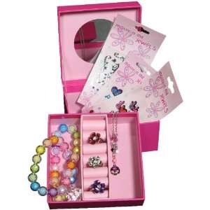  Molly N Me Pink Jewelry Box With Stickers Toys & Games