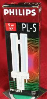 PL S Philips 5w 27 Compact Fluorescent Light Bulb  