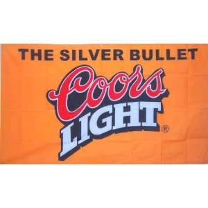  NEOPlex 3 x 5 Coor Light Silver Bullet Beer Flag Office 