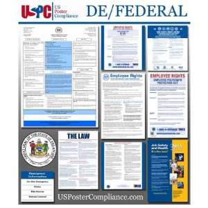  Delaware DE and Federal all in one Labor Law Poster for 