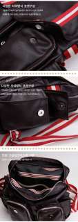 Mens Leather Laptop Backpacks school bag(WHITE)13  