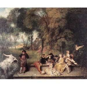  FRAMED oil paintings   Jean Antoine Watteau   24 x 20 