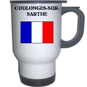  France   COULONGES SUR SARTHE White Stainless Steel Mug 