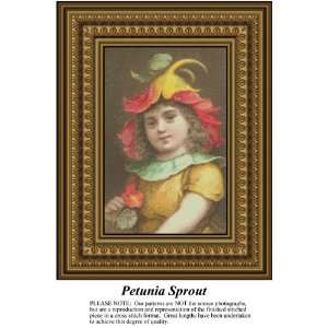  Petunia Sprout, Counted Cross Stitch Patterns PDF Download 