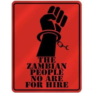   People No Are For Hire  Zambia Parking Sign Country