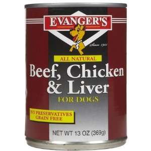  Evangers All Meat Natural   Beef, Chicken & Liver   12 x13 