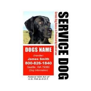 com Service Dog ID Badge Bundle   1 Handlers Custom ID Badge   1 Dog 