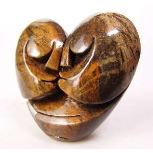  Two Lovers Shona Stone Sculpture from Zimbabwe by Cuth 