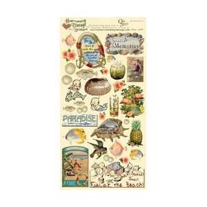  Crafty Secrets Heartwarming Vintage Cardstock Stickers 6 