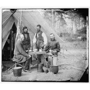   before the photographic tent at Camp Winfield Scott