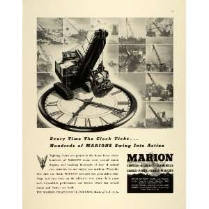   Cranes WWII War Production Clock   Original Print Ad