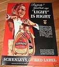 VTG 1950s Schenley Guide For Holiday Entertaining Party Liqour Mix 