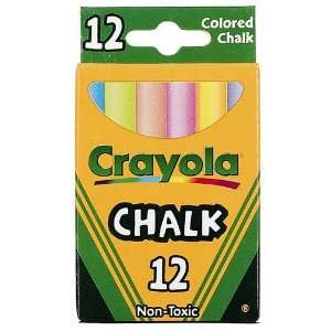  Crayola Chalk Multi Colors 12 Sticks Per Box (Pack of 12) 144 Chalk 