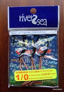 River2sea 1/0 Assist Hooks   Suit Searock/Spike Jig  