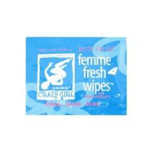  Crazy Girl Femme Fresh Wipes Lubricants 12 Pack Health 