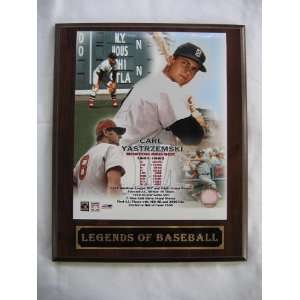  Carl Yastrzemski Legends of Baseball Plaque Sports 