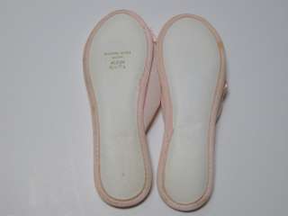 Vintage Scuffs Slippers Size Medium 6 1/2 7 1/2 Peach Retro   Super 