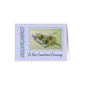  Commitment Ceremony   Bridal Charm Card Health & Personal 
