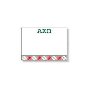  Alpha Chi Omega Plaid Flat Note: Office Products