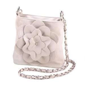 Peony Blossom Cross Body Carry Bag Faux Leather Purse  