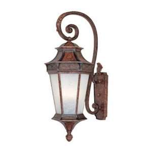   20831 EL Four Light Wood Wall Lantern English Burl