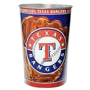 Texas Rangers MLB Tapered Wastebasket (15 Height):  