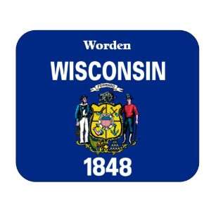  US State Flag   Worden, Wisconsin (WI) Mouse Pad 