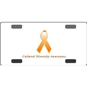 Cultural Diversity Awareness Ribbon Vanity License Plate