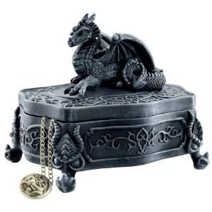  Dragon Sculptural Jewelry Treasure Box 