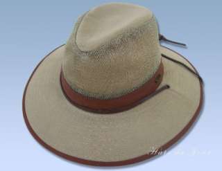 Scala Safari Style Outdoors Vented Brush Twill Hat  