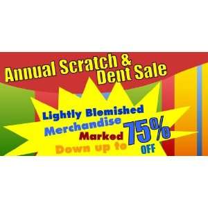    3x6 Vinyl Banner   Colorful Scratch and Dent Sale 