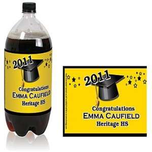   Graduation Soda Bottle Label Qty 12