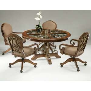   Carmel Dining Set + Caster Chairs   Pastel Furniture: Home & Kitchen