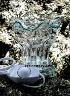 Clear Electric Fragrance Incense Oil Warmer Diffuser  