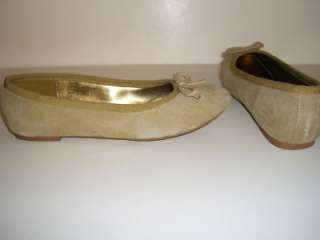 NINE WEST Sand Leather Suede Womens Flats Shoes Size 6  