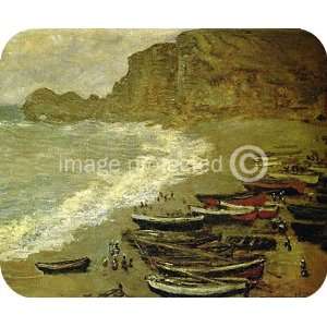  Claude Monet Art Beach and Port dAmont MOUSE PAD Office 
