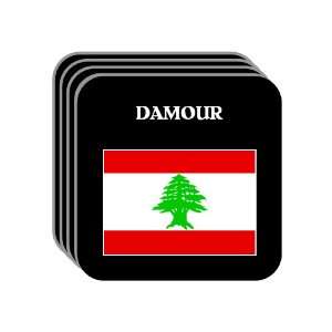  Lebanon   DAMOUR Set of 4 Mini Mousepad Coasters 