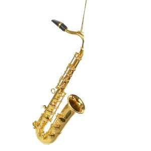  Kurt Adler 6 Brass Saxophone Musical Instrument Ornament 